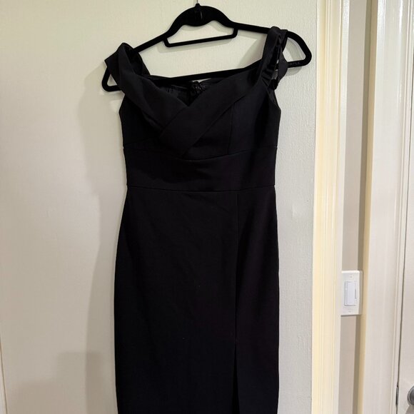 Aidan Mattox Off The Shoulder Cocktail Dress - Picture 1 of 2